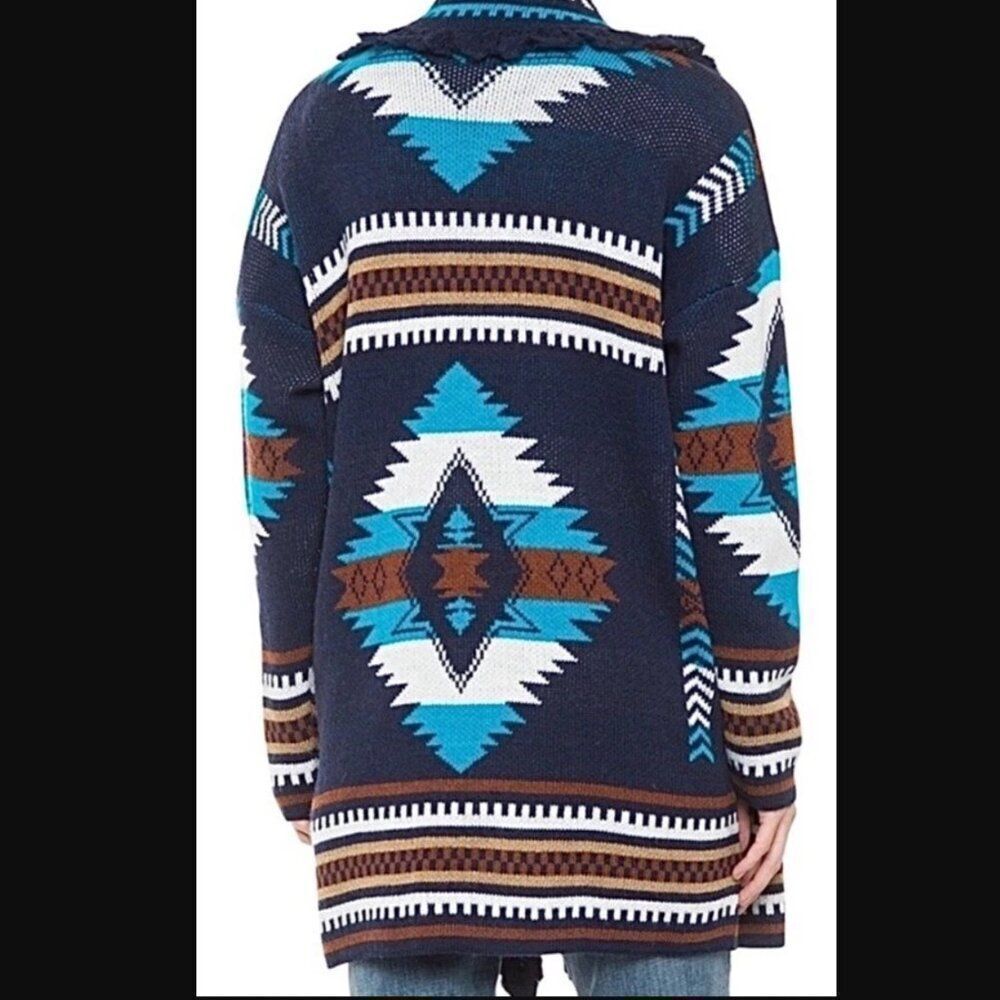 Cocogio Fringe Cardigan Sweater | Size S